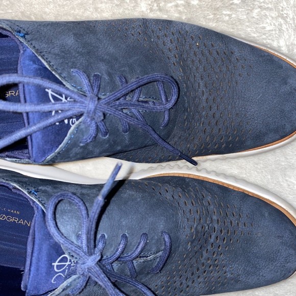 Cole Haan men's 2 Zerogrand laser wing oxford size 10M in blue - Picture 2 of 9